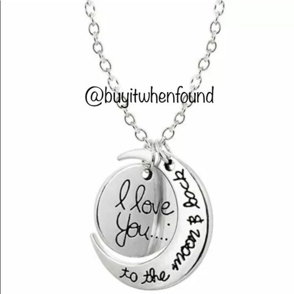 K I Love You To The Moon and Back Necklace - Picture 1 of 7